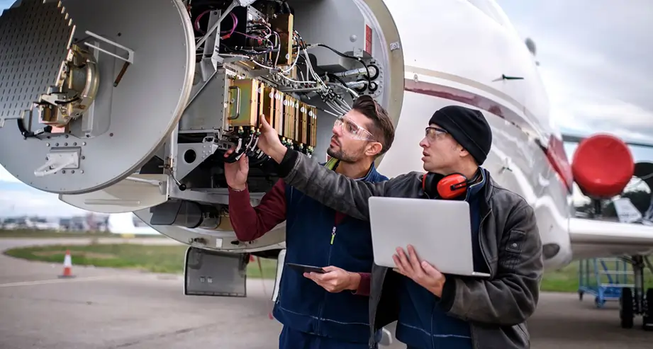 What is the difference between aircraft maintenance technology and aviation electronics technology?